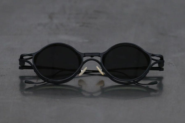 Rigards X The Viridi-Anne joint work detachable sunglasses RG1022TVA RG-RG1022TVA-HTMHP black frame transparent + gray lens